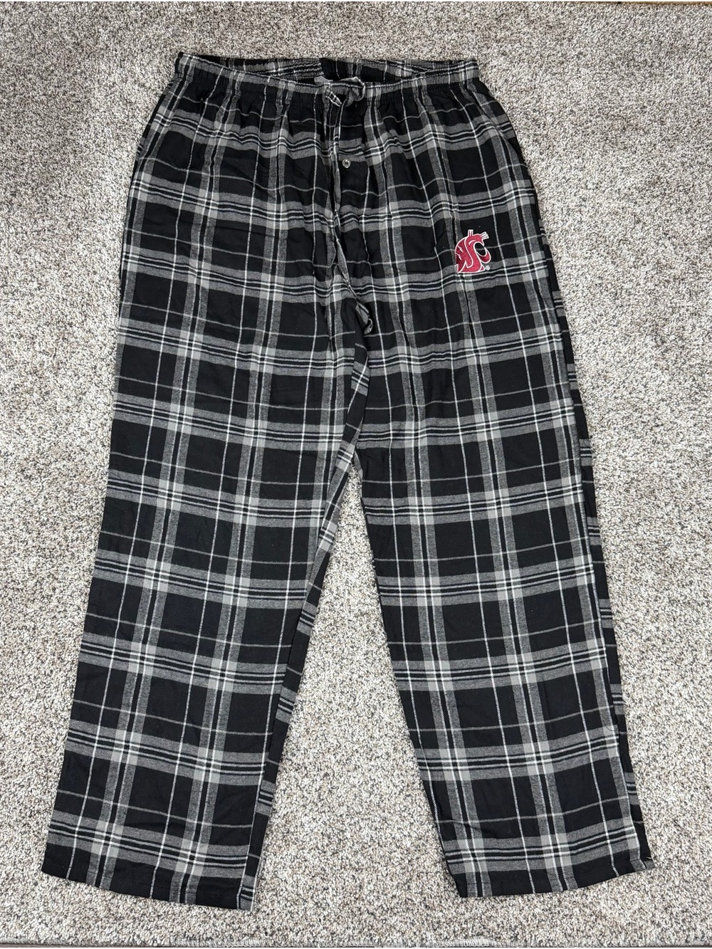 Sz Large Men’s Sideline Apparel Sleepwear Washing State Cougars Pajama Pants